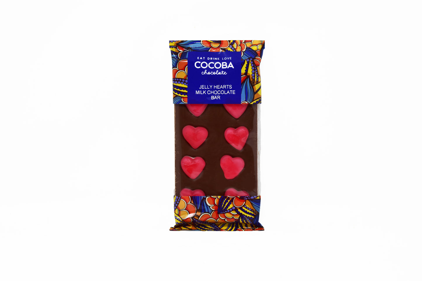 Cocoba Jelly Heart Milk Chocolate Bar