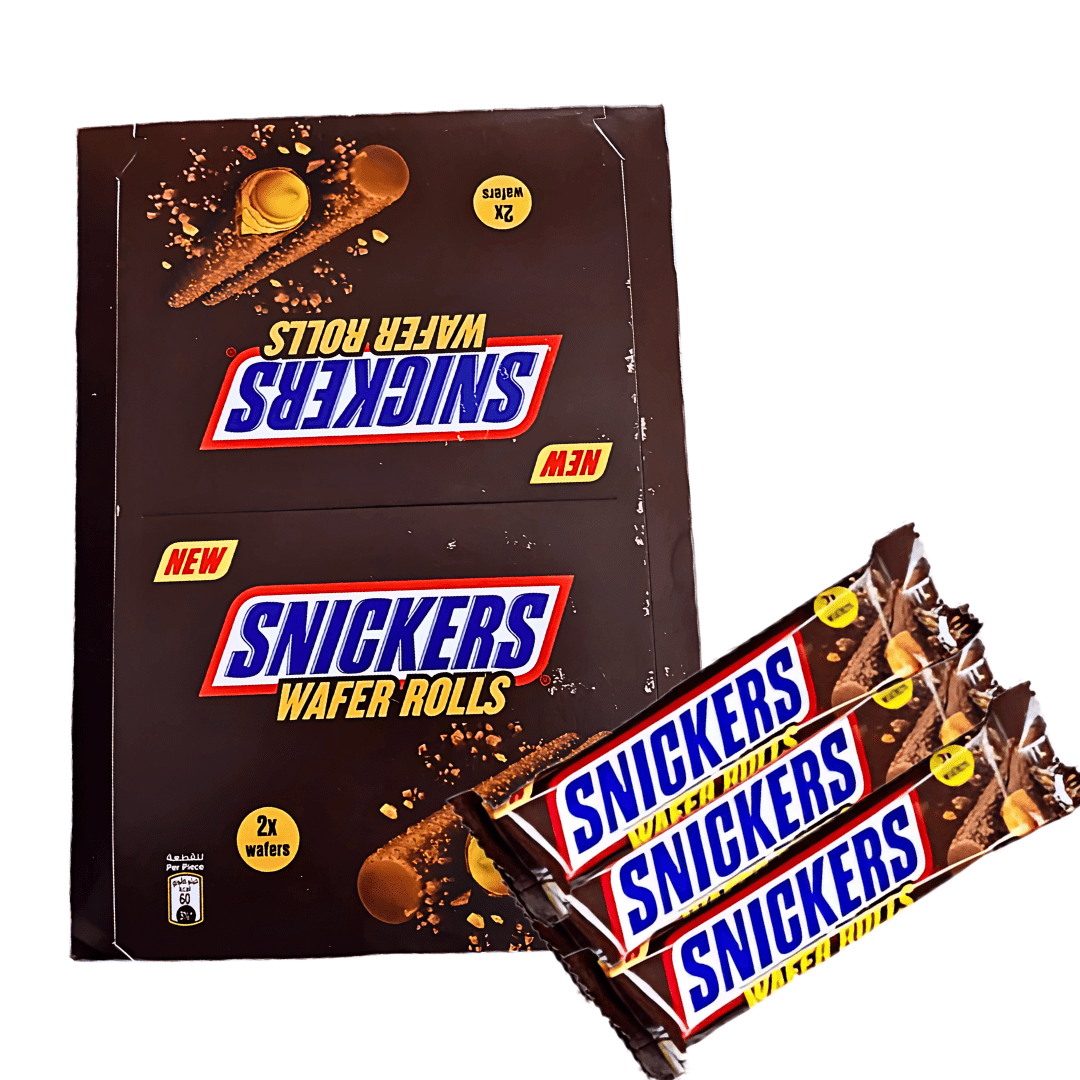 Snickers Wafer Rolls - Box of 12