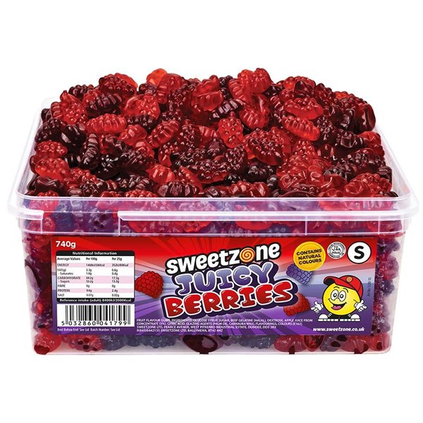 Sweetzone Juicy Berries Tub 740g