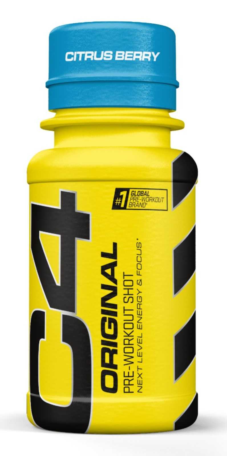 C4 Pre-Workout Shots Citrus Berry