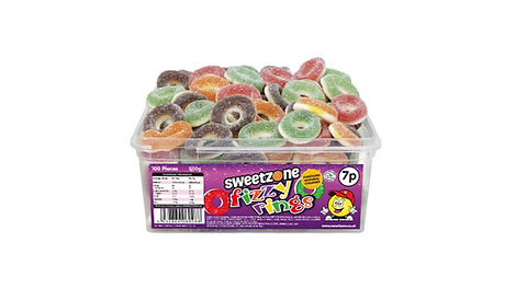 Sweetzone Fizzy Rings Tub 741g