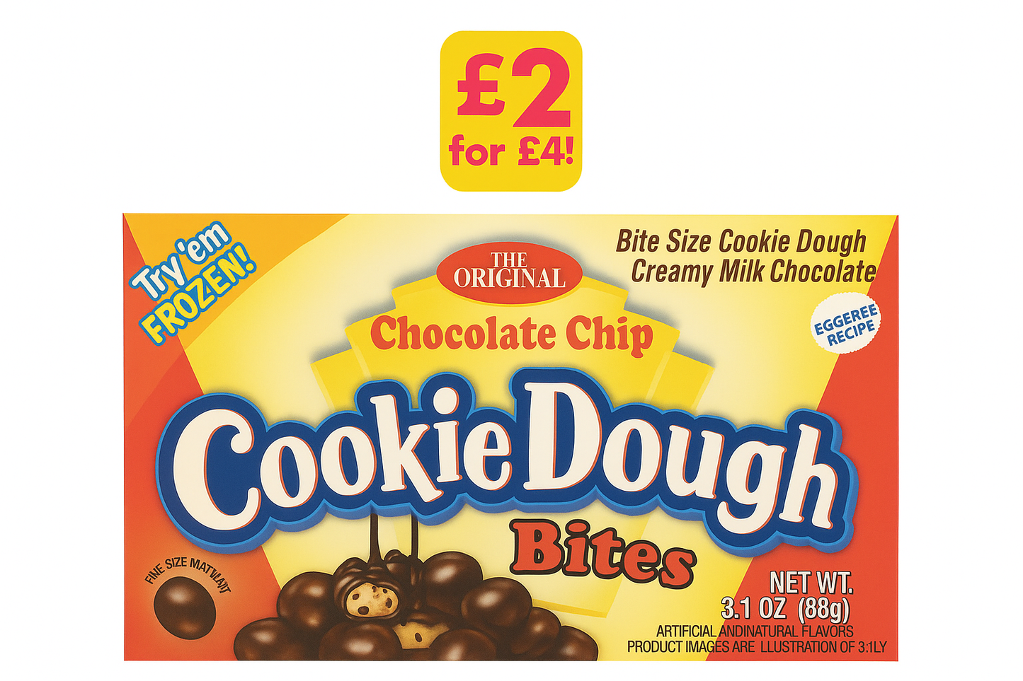 Cookie Dough Bites The Original Chocolate Chip 88g