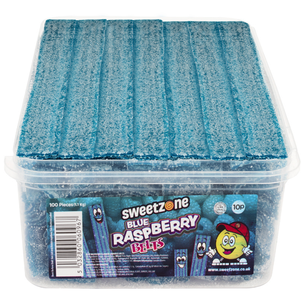 Sweetzone Blue Raspberry Belts Tub 1.1kg