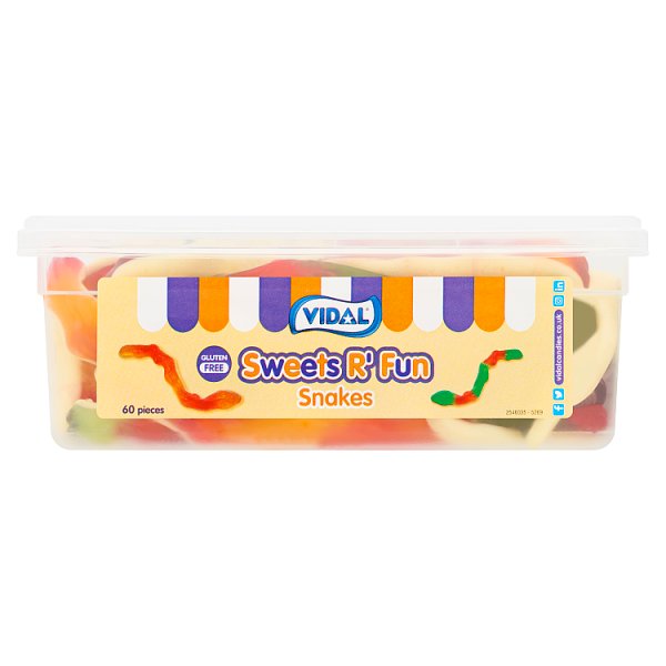 Vidal Sweets R' Fun Snakes 60 Pieces 720g