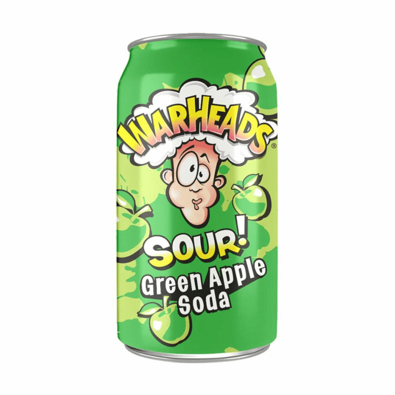 Warheads Sour Green Apple Soda