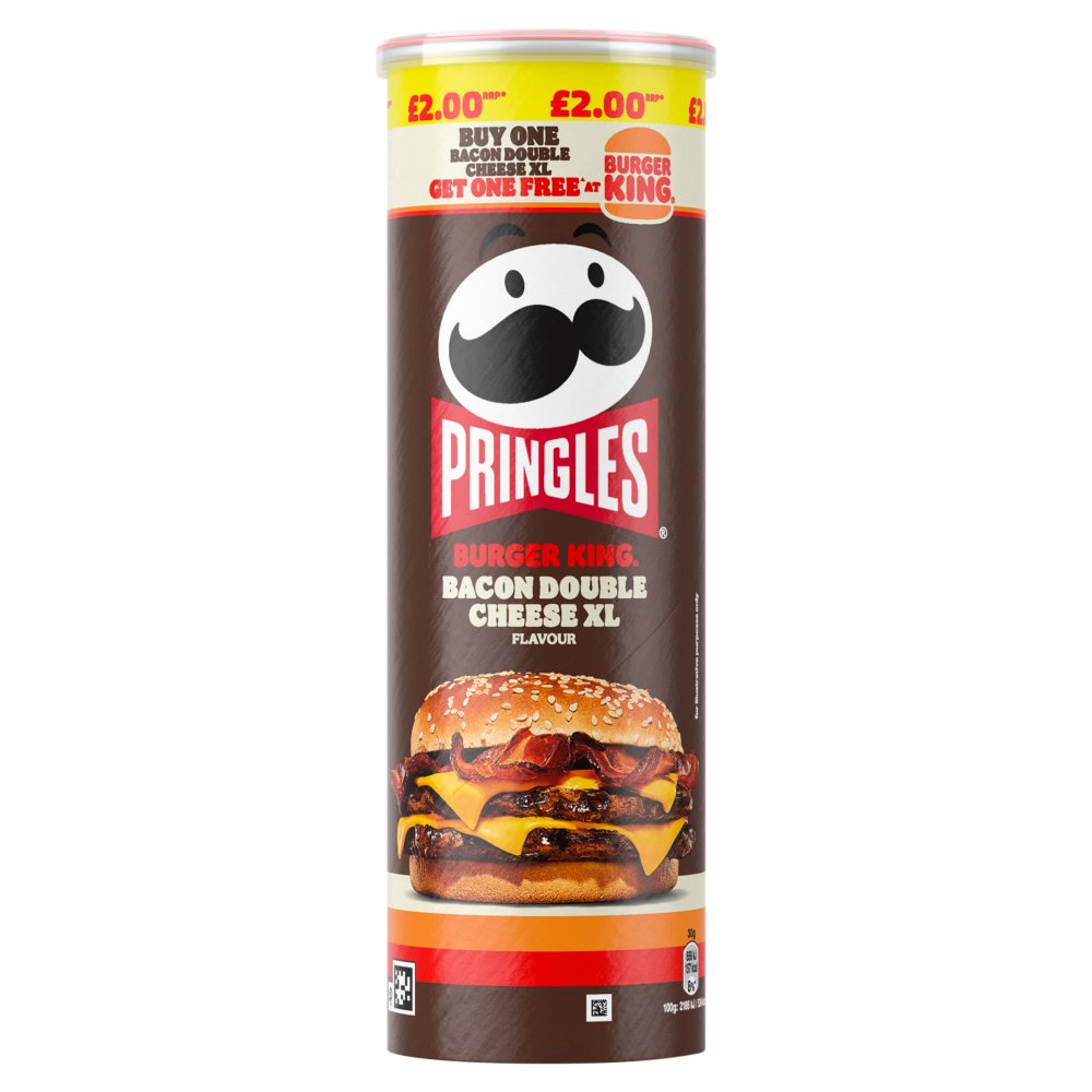 Pringles Burger King Bacon Double Cheese XL Sharing Crisps