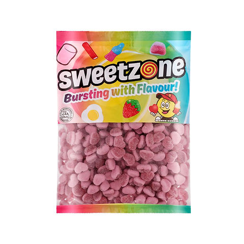 Sweetzone Mini Fizzy Strawberry Hearts 1kg