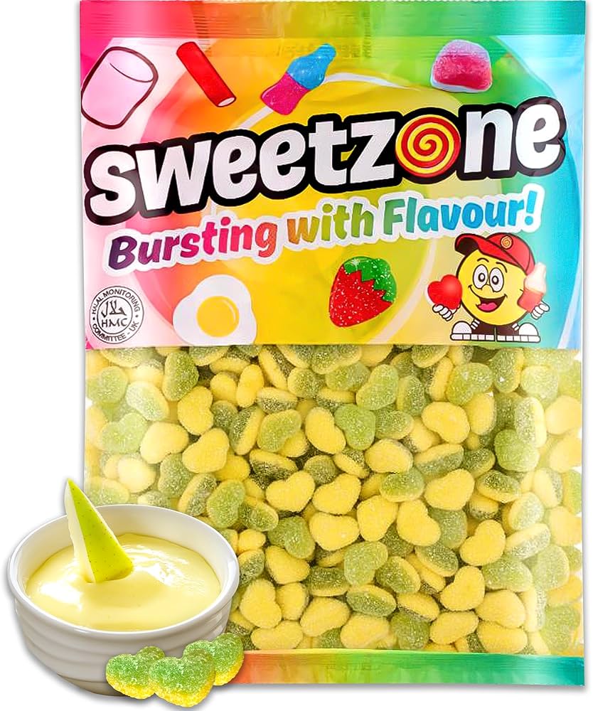 Sweetzone Mini Apple & Custard Hearts 1kg