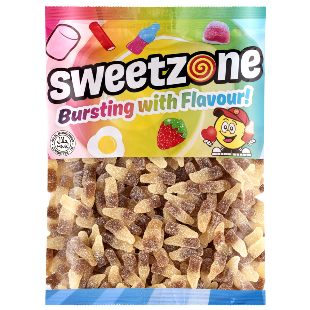 Sweetzone Fizzy Cola Bottles Bag 1kg