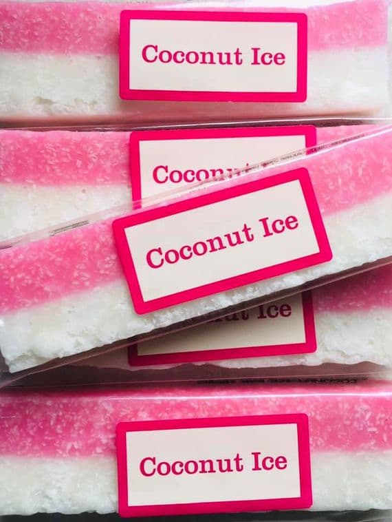 Coconut Ice Fudge Bar