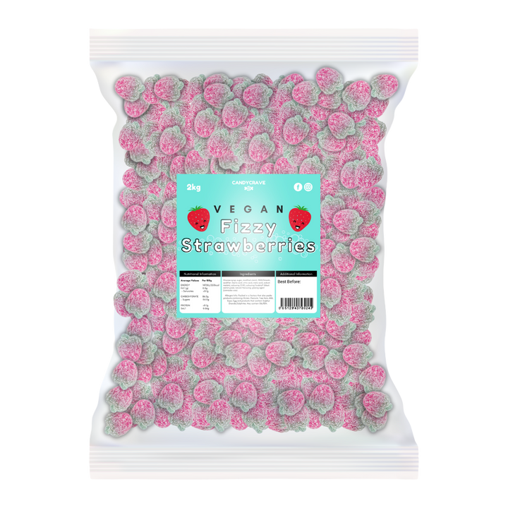 Candycrave Vegan Fizzy Strawberries 2kg