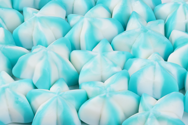 Damel Blue Raspberry Twist Stars 1kg