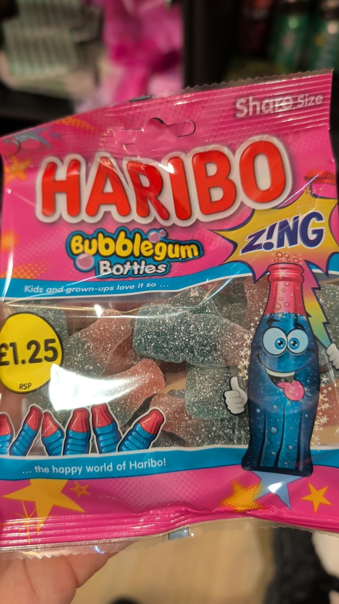 Haribo Bubblegum Bottles