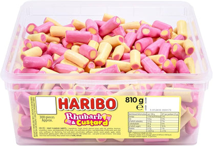 Haribo Rhubarb and Custard Pencils 810g tub