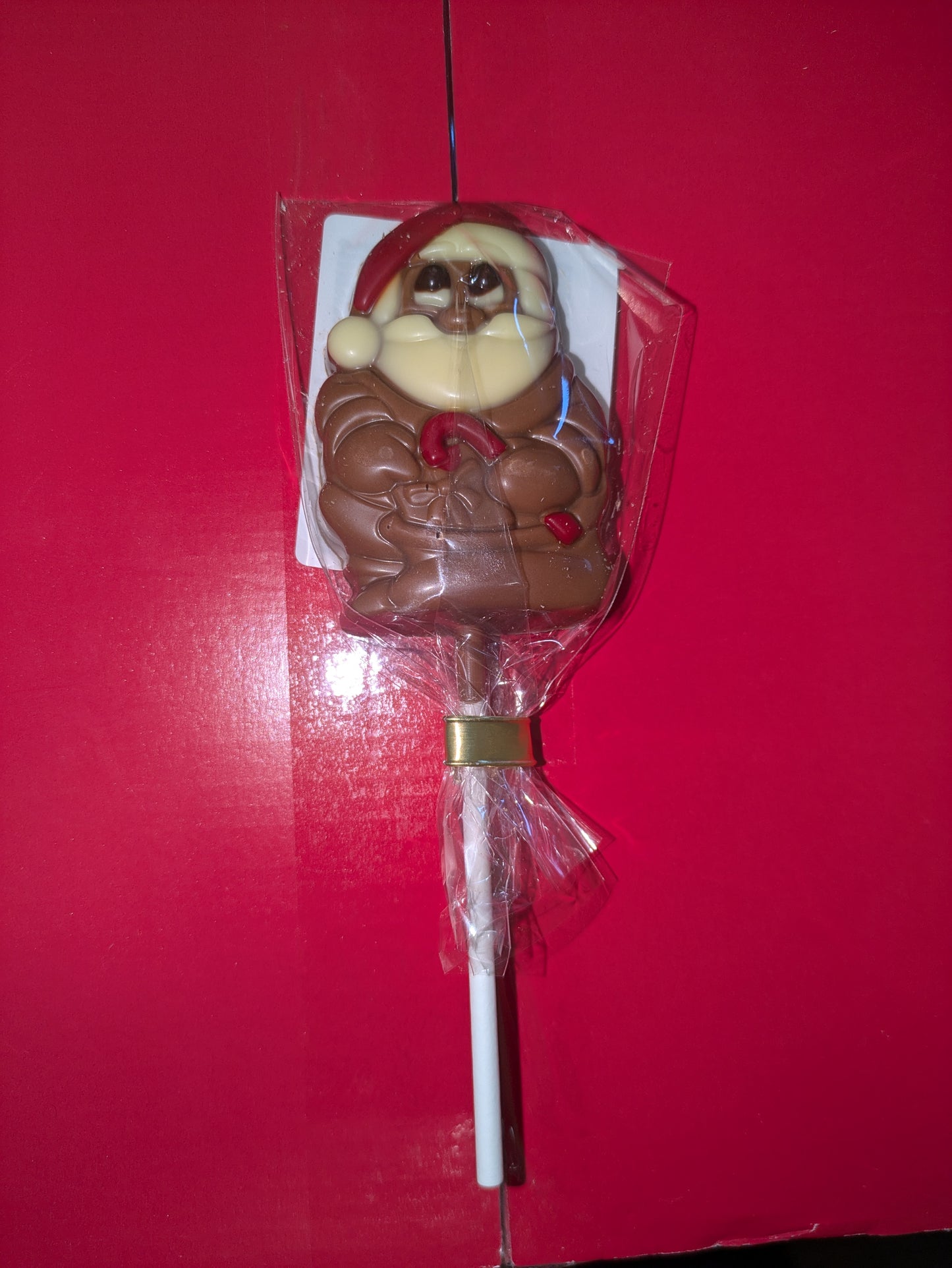 Christmas chocolate lollipop