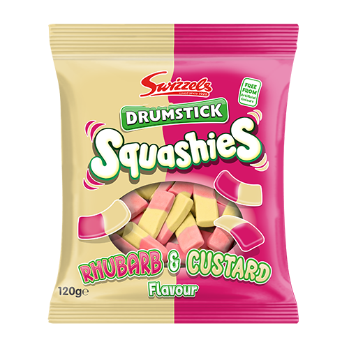 Drumstick Squashies - Rhubarb and Custard Flavour