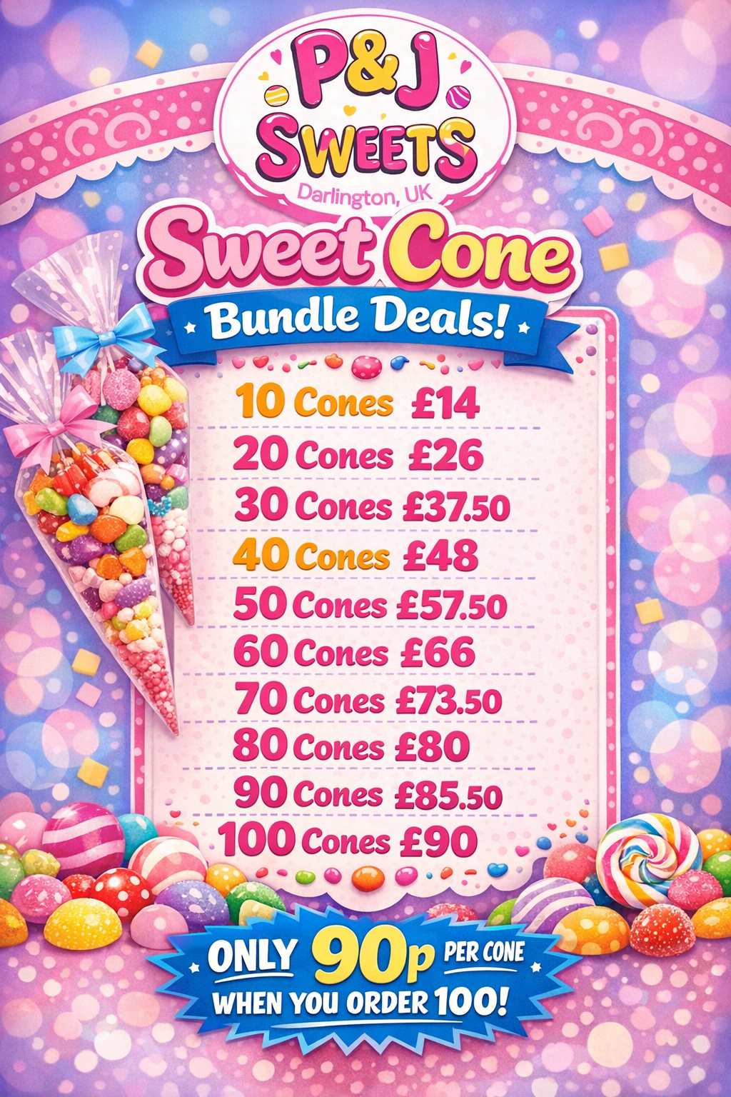 Sweet Cone Bundles