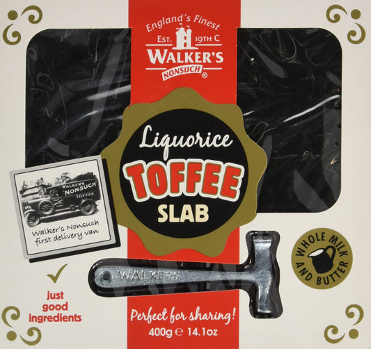 Walkers Nonsuch Liquorice Toffee Slab 400G