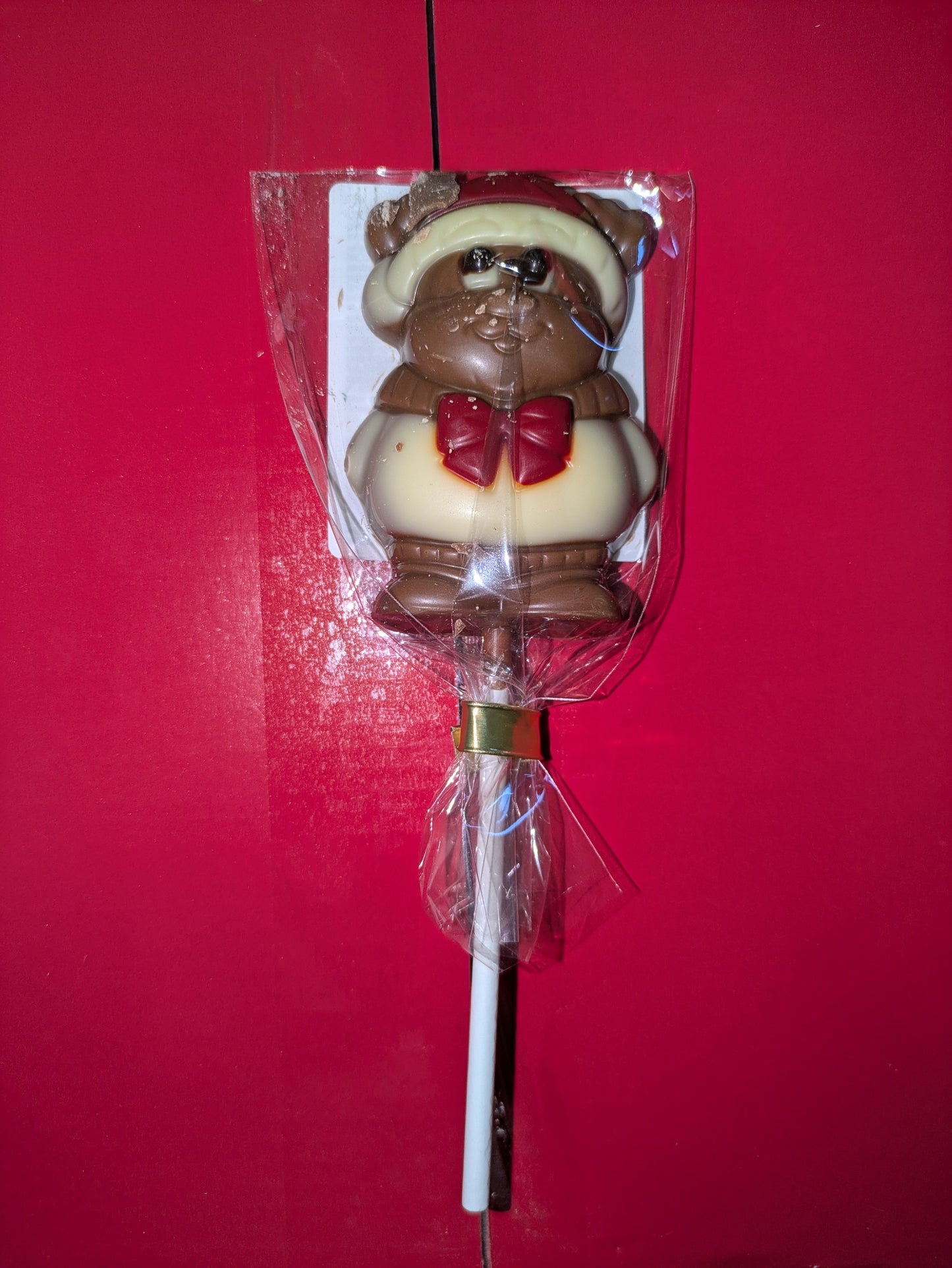 Christmas chocolate lollipop