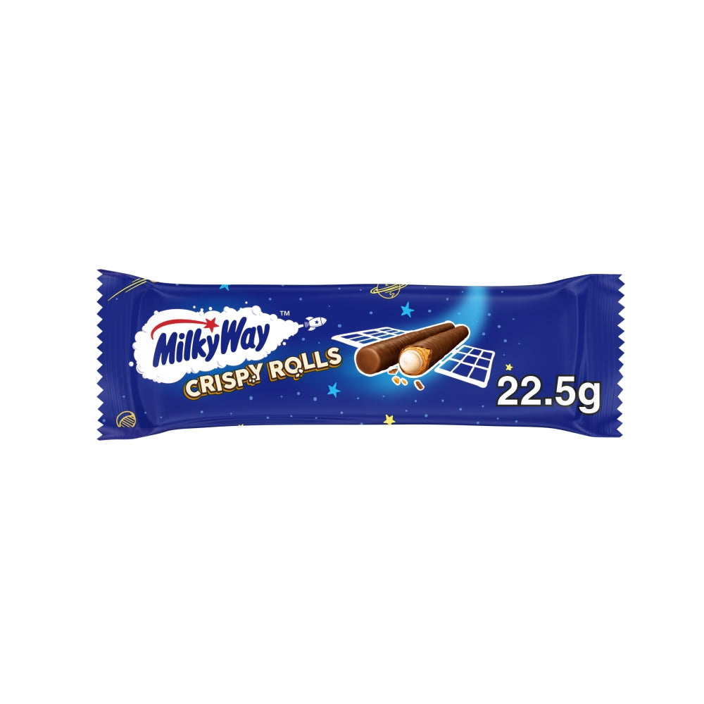 Box of 24 Milky Way Milk Chocolate Crispy Rolls 22.5g