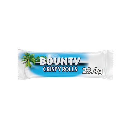 Box of 24 Bounty Milk Chocolate & Coconut Crispy Rolls 23.4g
