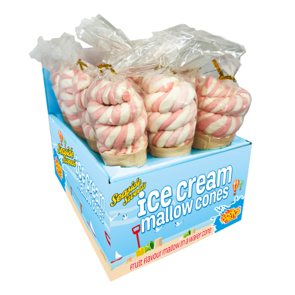 Rose Ice Cream Mallow Cone 40g