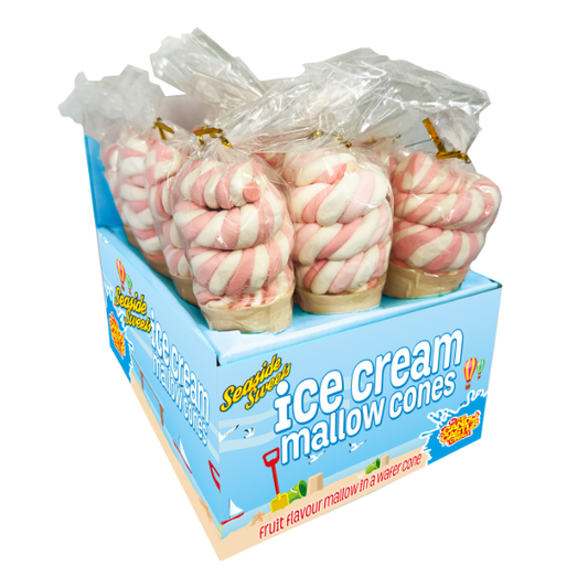 Rose Ice Cream Mallow Cone 40g