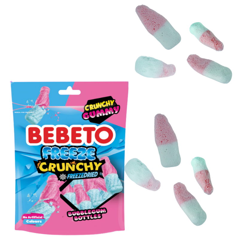 Bebeto Freeze Dried Bubblegum Bottles 35g