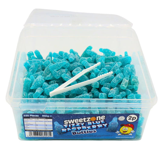 Sweetzone Fizzy Blue Raspberry Bottles 805g