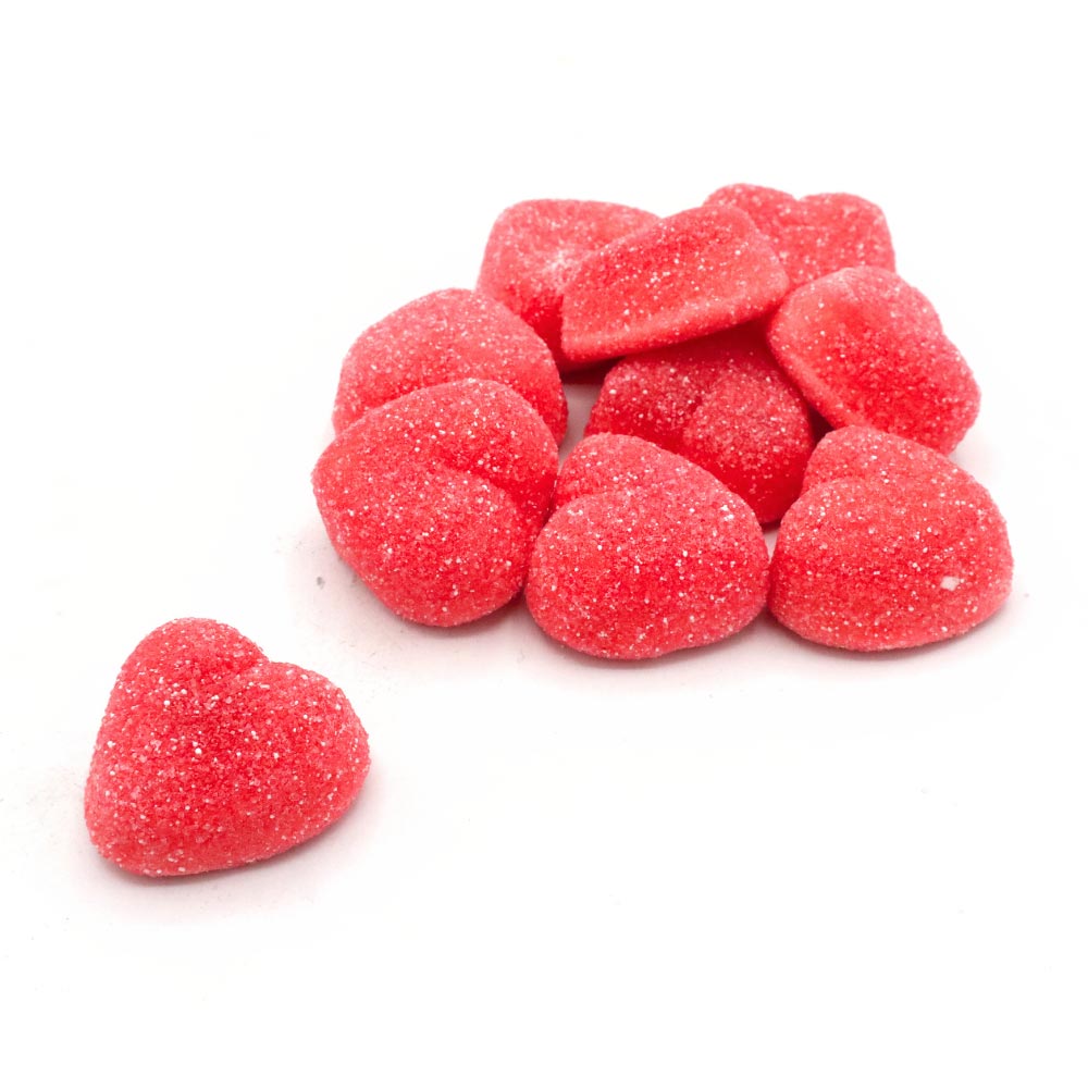 Damel Fizzy Strawberry Filled Hearts Bag 1kg