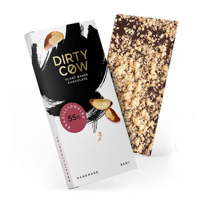 Dirty Cow Brazillionaire Plant Based Chocolate Bar 80g