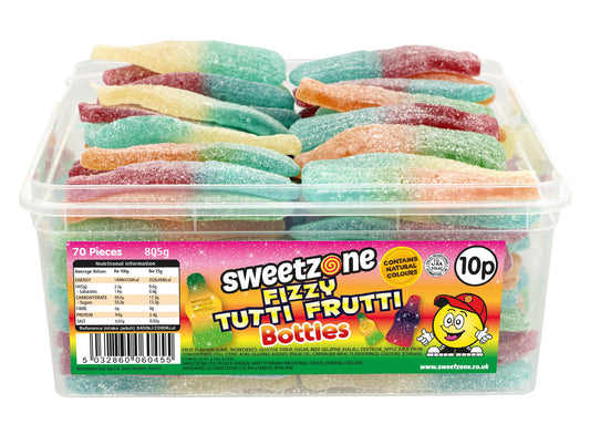 Sweetzone Fizzy Tutti Frutti Bottles 805g