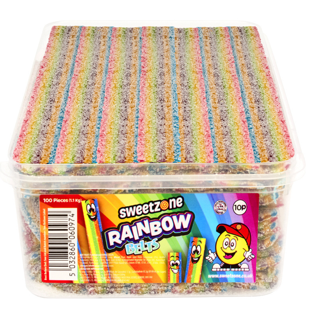 Sweetzone Rainbow Belts Tub 1.1kg