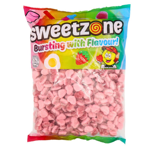 Sweetzone Fizzy Strawberry Hearts 1kg