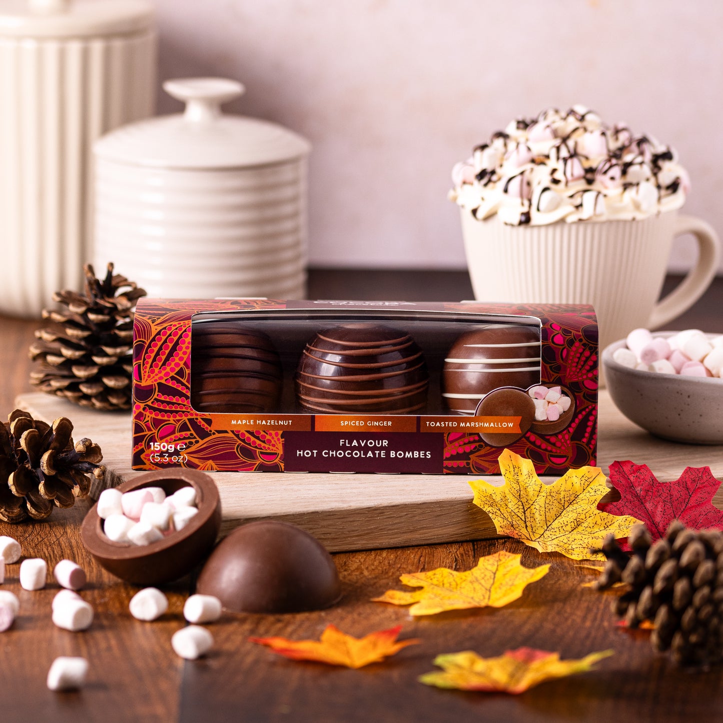 Cocoba Winter Warmer Hot Chocolate Bombes - Pack of 3