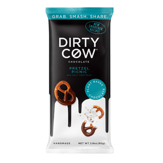 Dirty Cow Pretzel Picnic Plant Based Chocolate Bar 80g