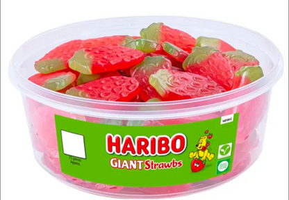 Haribo Giant Strawberries 825g tub
