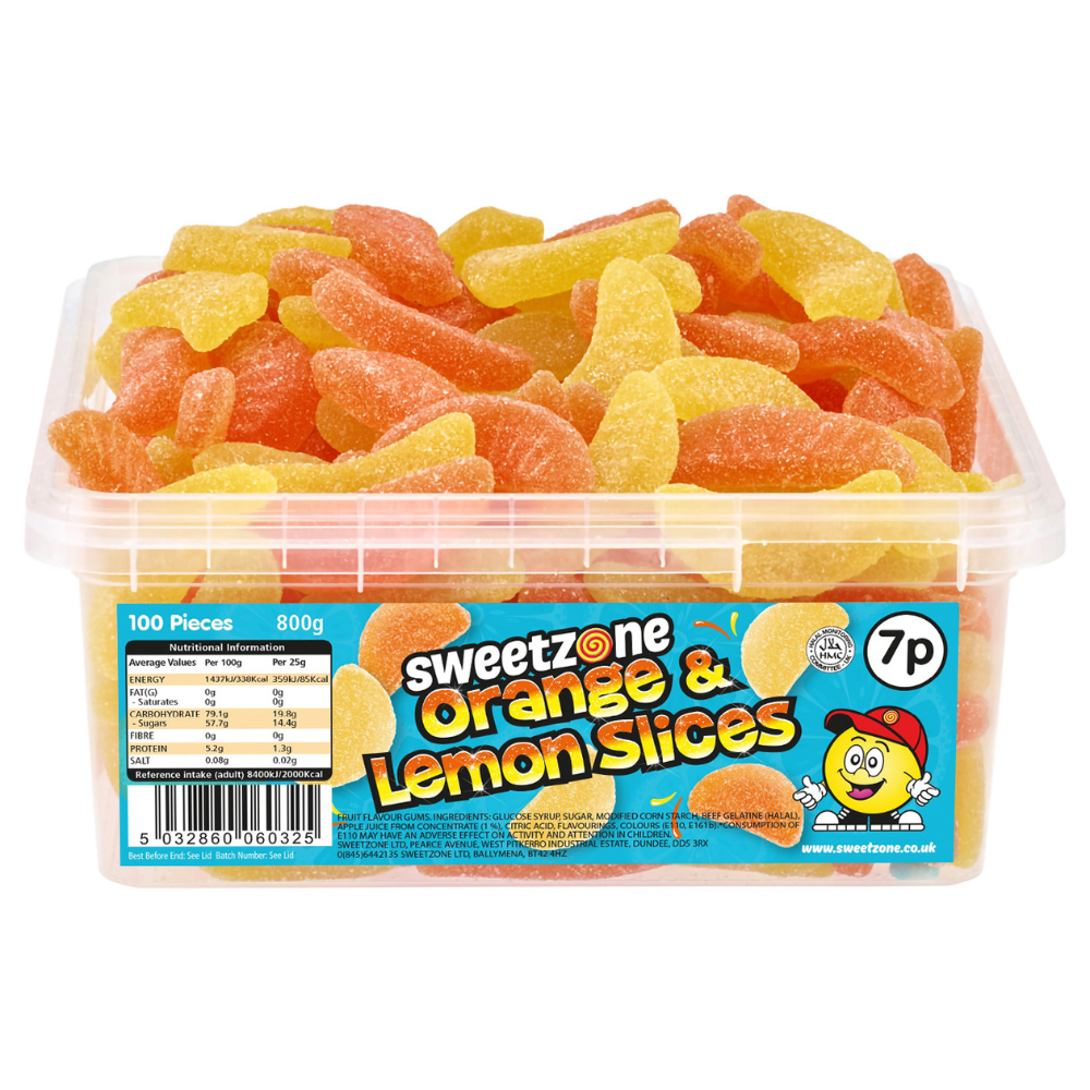 Sweetzone Orange & Lemon Slices 800g – P & J Sweets