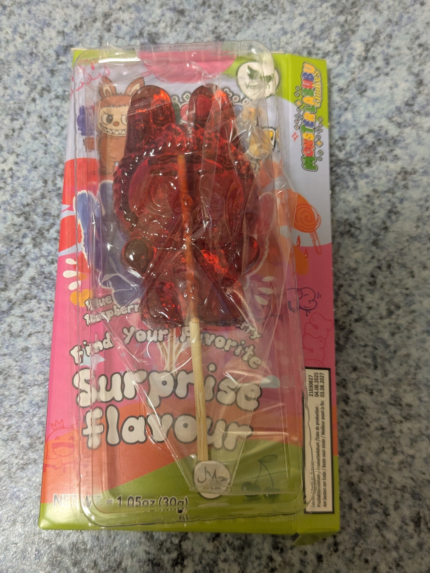 Monster Labubu Surprise Flavour Lollipop 30g