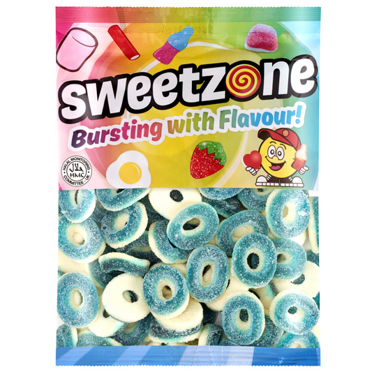 Sweetzone Blue Raspberry Rings Bag 1kg