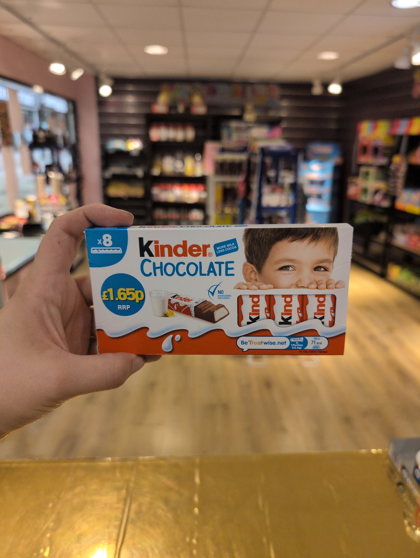 Kinder Chocolate 8 bar box