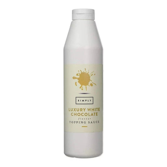 Simply Luxury White Chocolate Flavour Topping Sauce 1kg